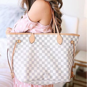 💎✨BEAUTIFUL✨💎 Authentic Louis Vuitton Damier Azur Neverfull MM Tote Bag